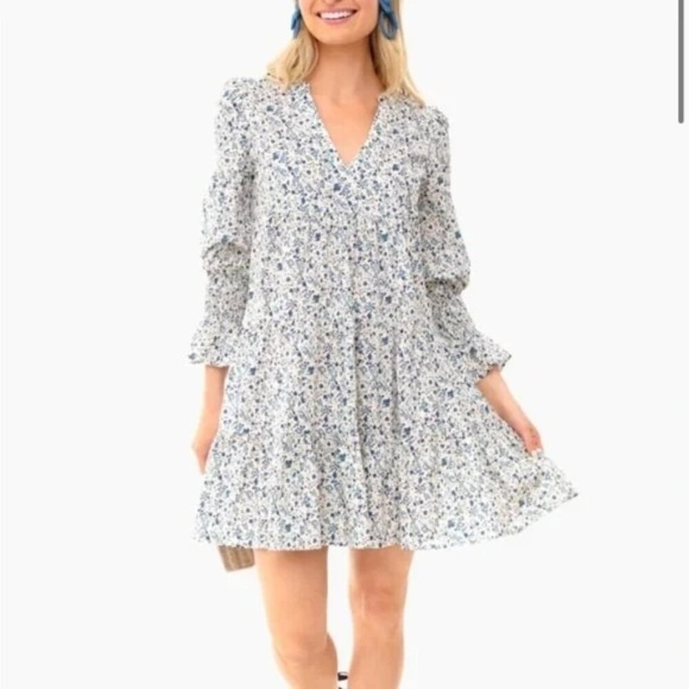 Tuckernuck Fleur Kenzo Tiered Mini Dress size Small